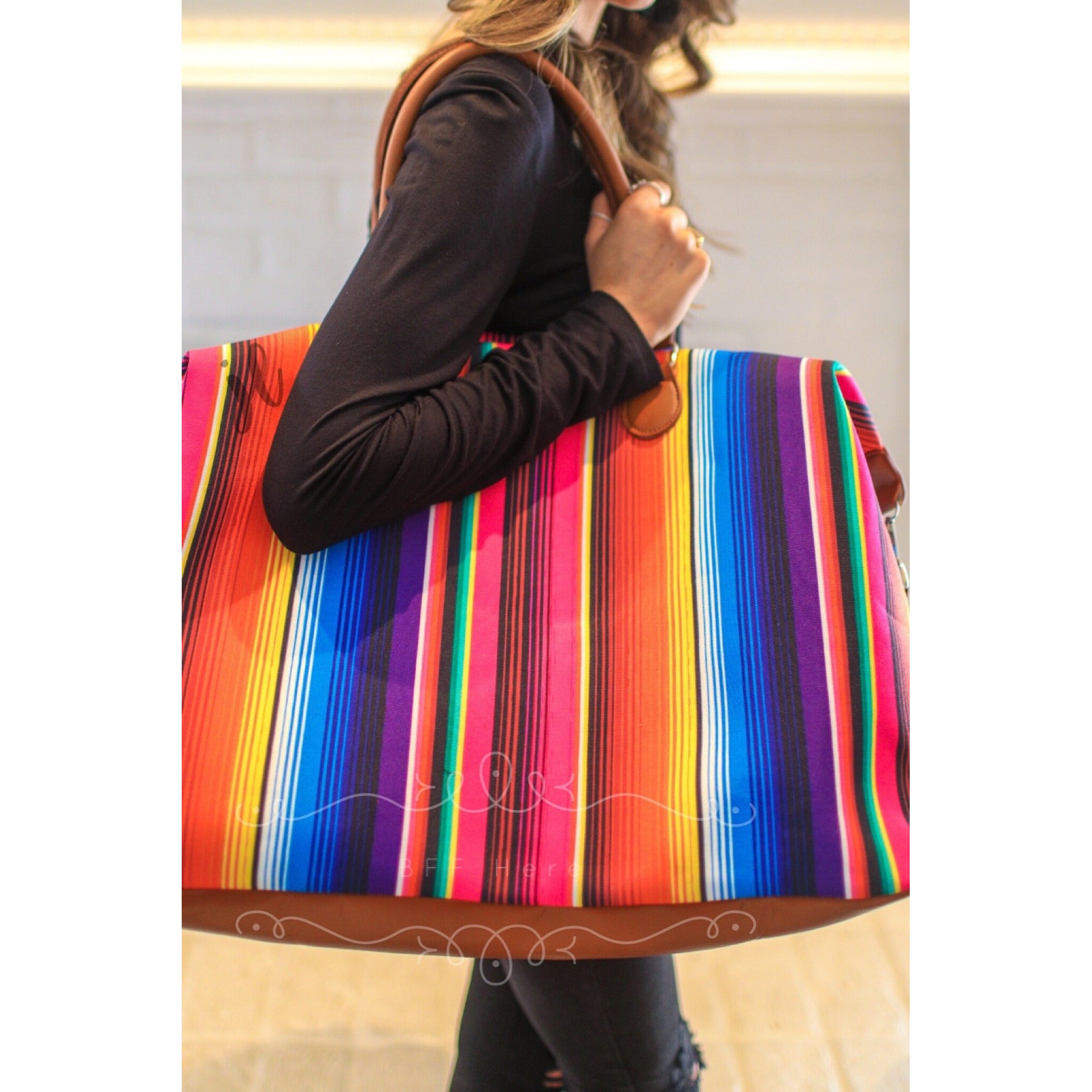 Take Me Away Weekender Bags - Serape - BFF Here