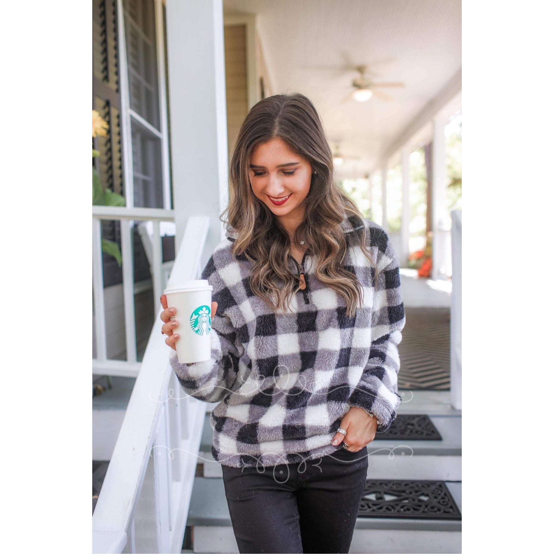 Benny Buffalo Plaid Fleece Pullover - BFF Here