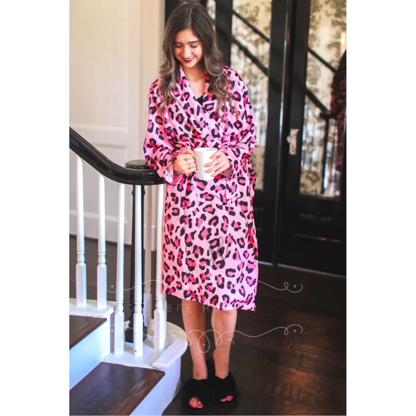 Lucy Leopard Robe -- Choice of Color - BFF Here