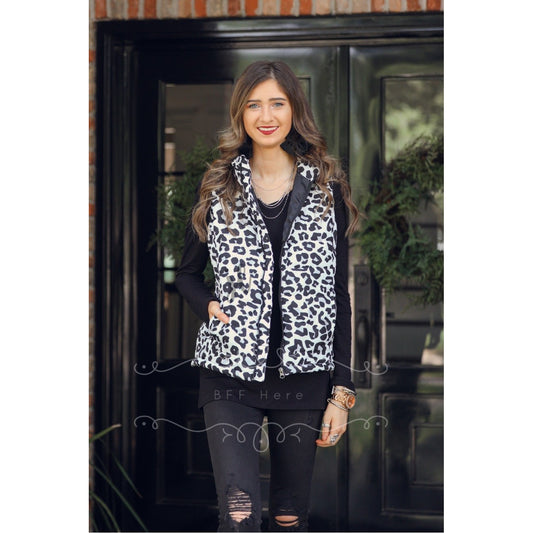 Lannie Leopard Vest - BFF Here