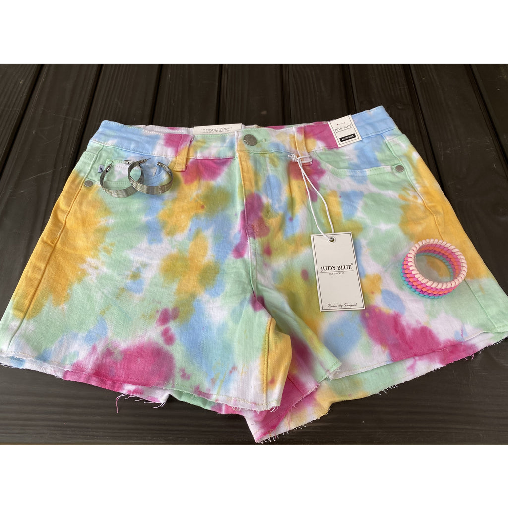 Tie Dye Shorts by Judy Blue - BFF Here