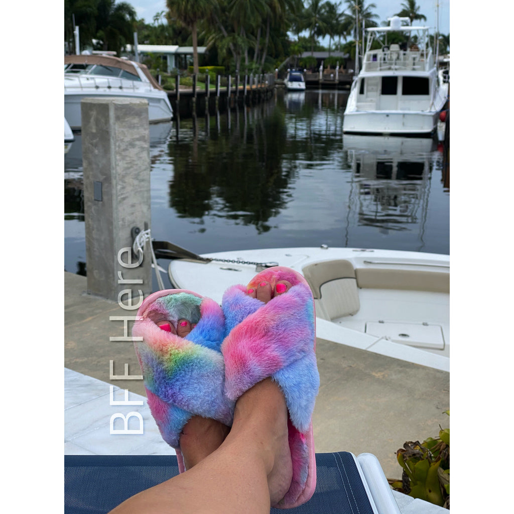 Criss Cross Slippers - BFF Here