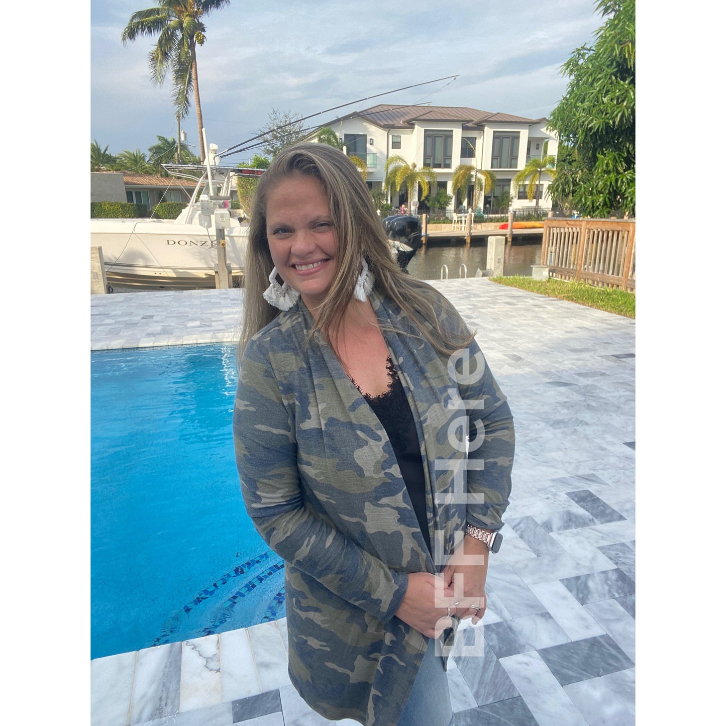 Katie Camo Cardigan - BFF Here