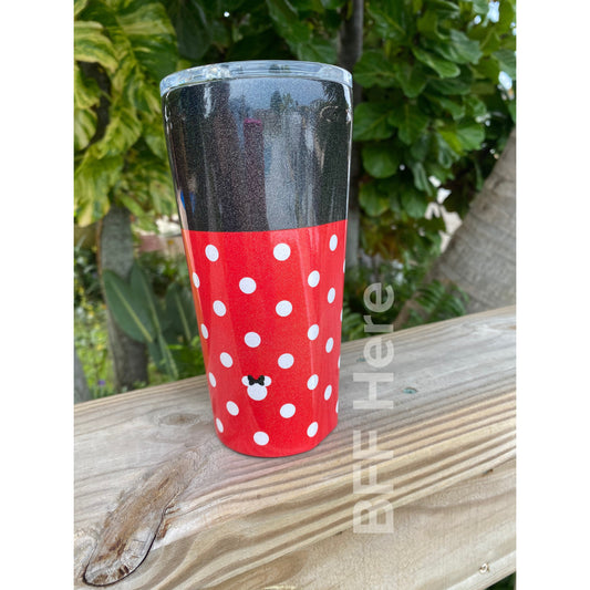 Disney's Minnie Mouse Polka Dot 16oz. Tumbler by CORKCICLE - BFF Here