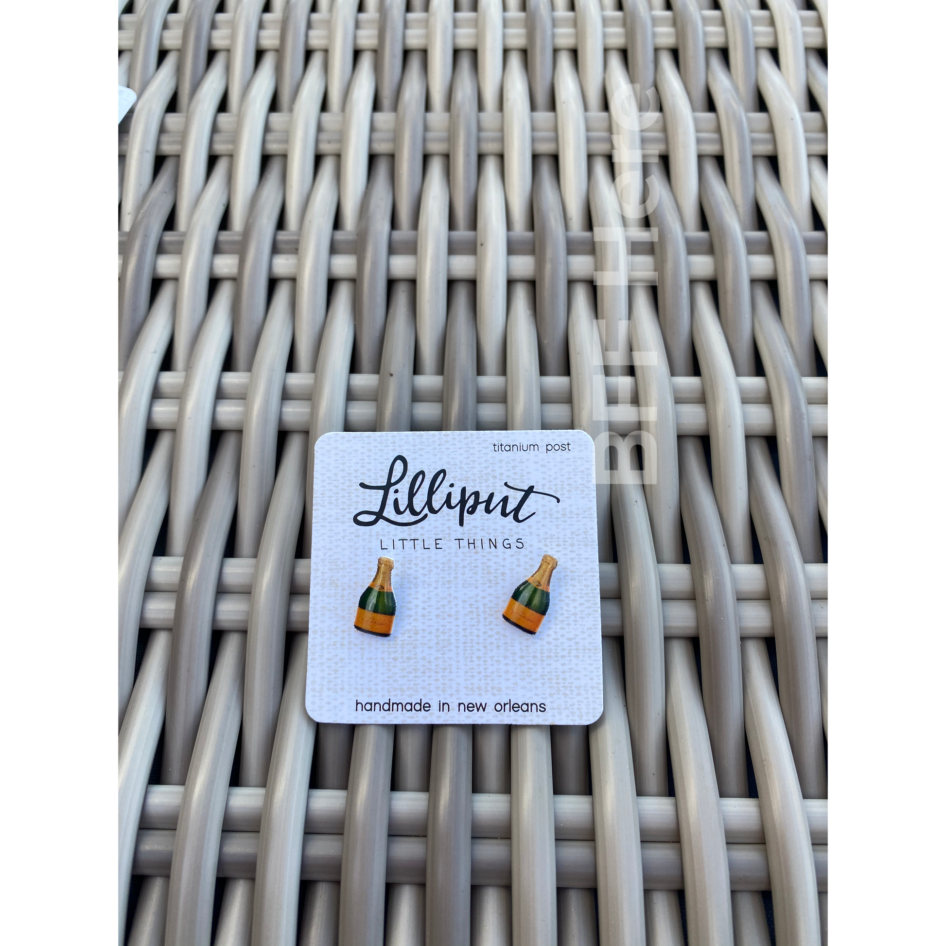 Champagne Earrings - BFF Here