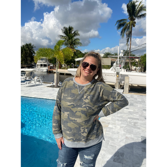 Tanner Hi-Low Camo Tunic - BFF Here