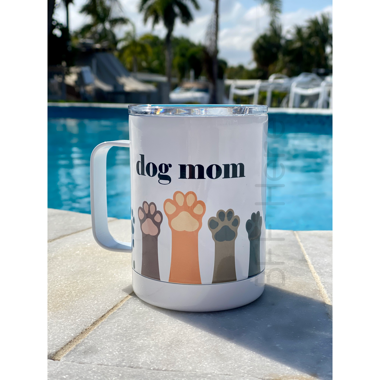 Dog Mom Paws Travel Cup - BFF Here