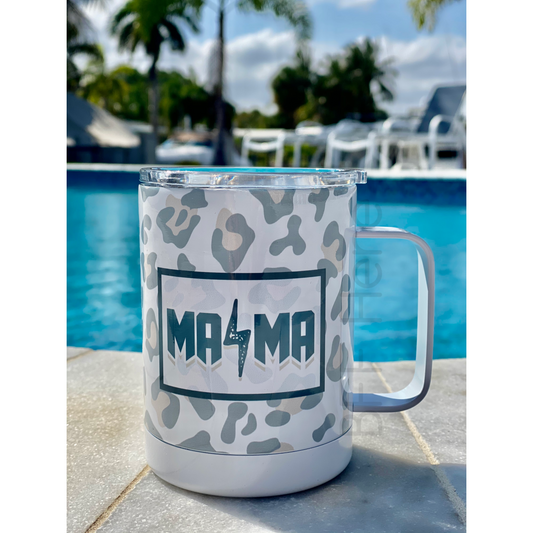 Leopard Mama Rocks Travel Cup - BFF Here