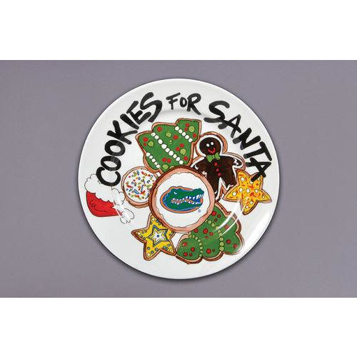 Cookies For Santa Plate -- Choice of Team - BFF Here