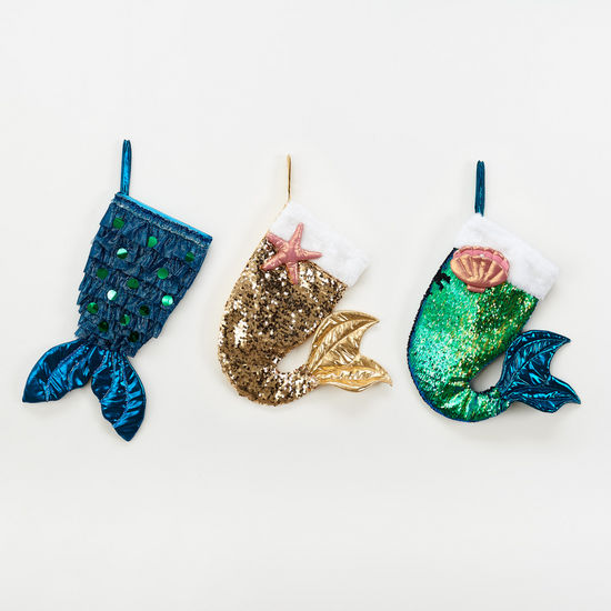 Mermaid Christmas Stocking -- Choice of Color - BFF Here