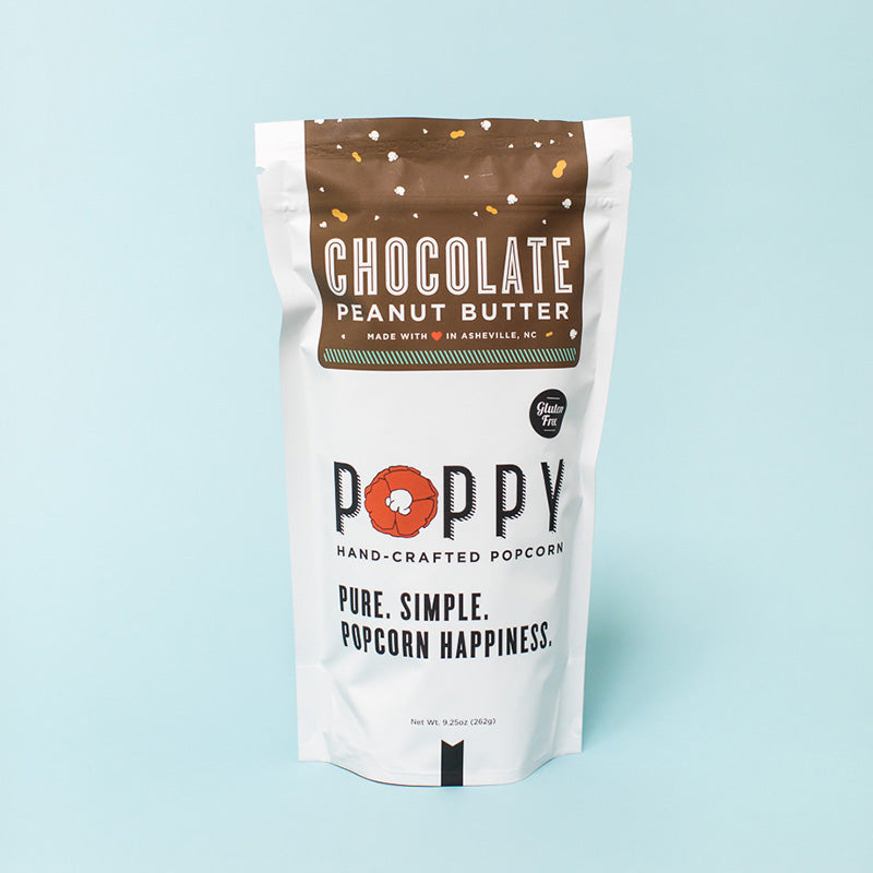 Chocolate Peanut Butter Popcorn by Poppy - BFF Here