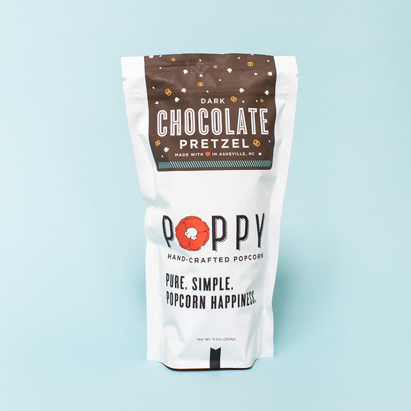 Dark Chocolate Pretzel Popcorn by Poppy - BFF Here