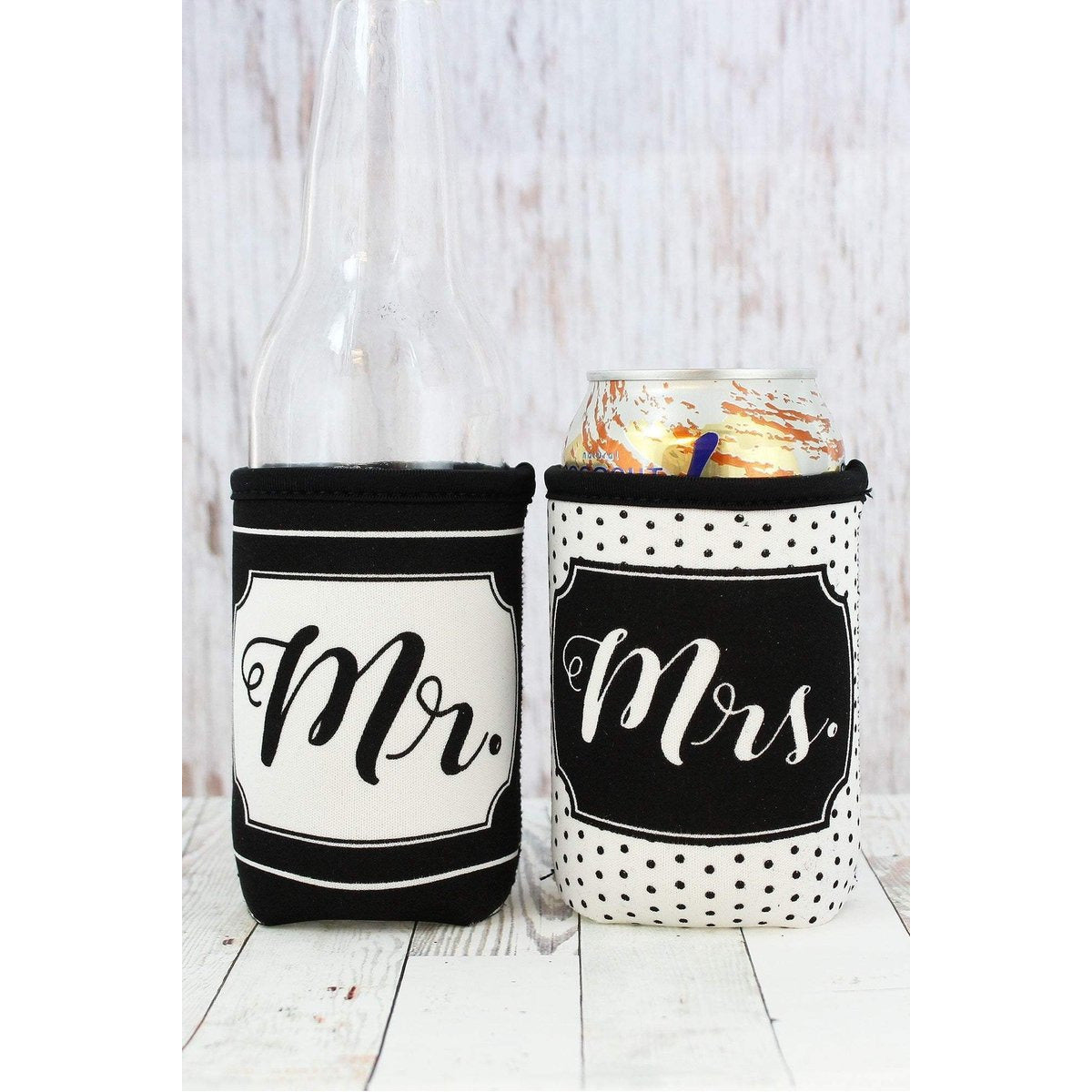Mr. & Mrs. Pocket Drink Sleeve Set - BFF Here