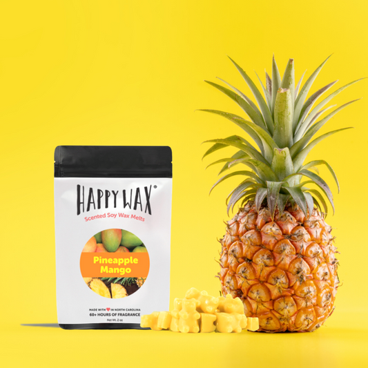 Happy Wax Soy Melts --  Pineapple Mango - BFF Here