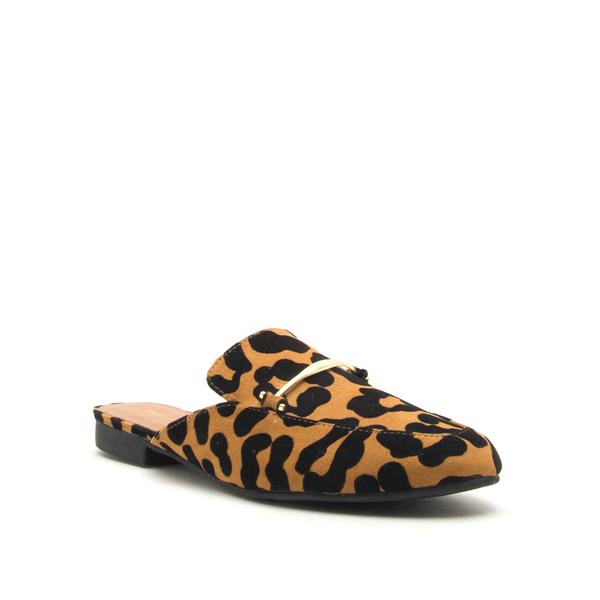 Regent Leopard Ballerina Mules -- Choice of Size - BFF Here
