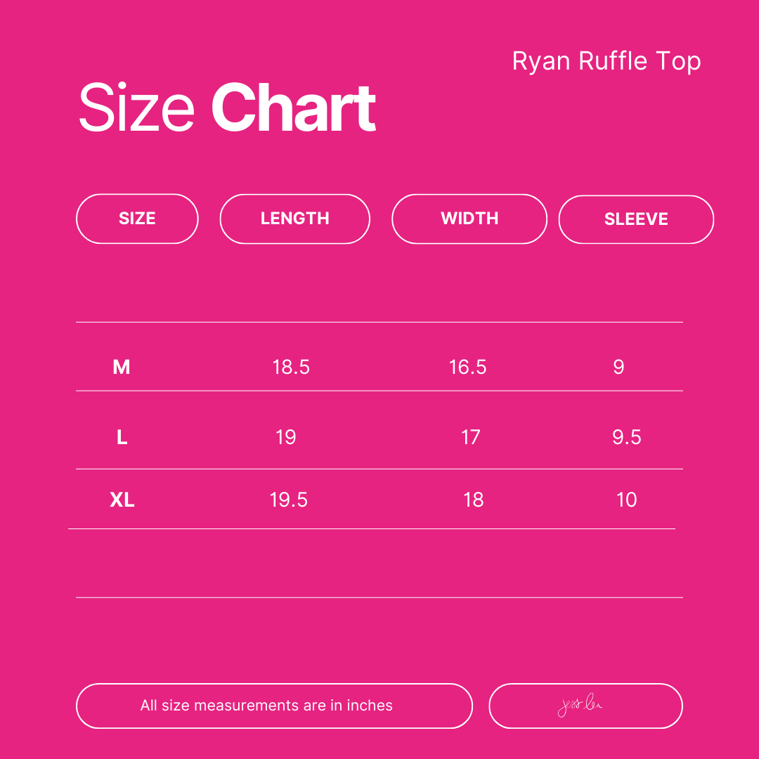 PREORDER-Ryan Ruffle Top (Ships End of March) - BFF Here