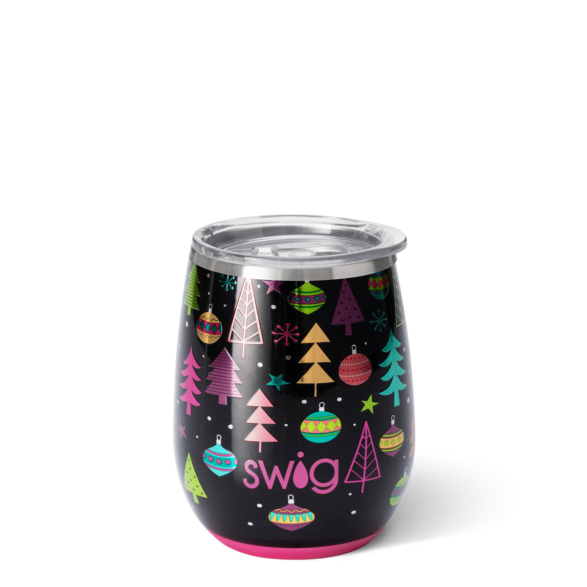 Merry & Bright Stemless Wine Cup (14oz) by Swig Life - BFF Here