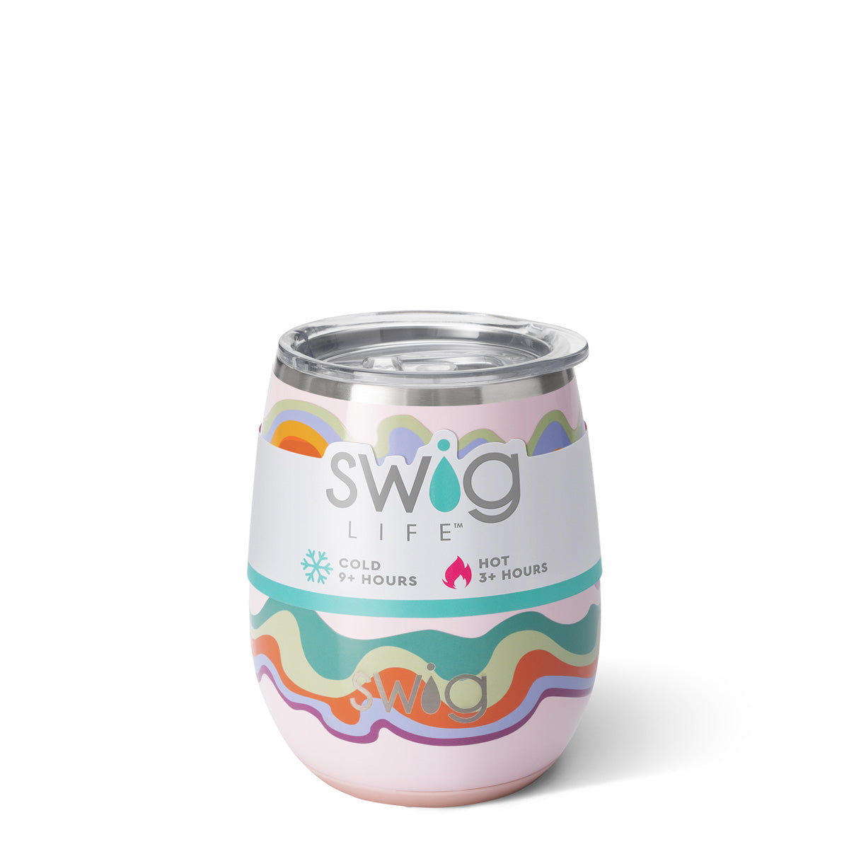 Sand Art Stemless Wine Cup (14oz) by Swig Life - BFF Here