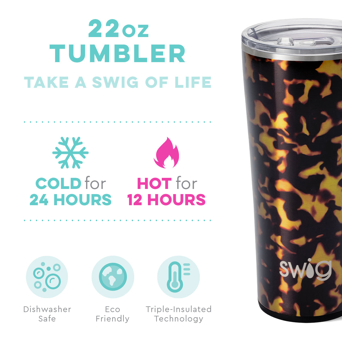 Bombshell Tumbler (22oz) by Swig Life - BFF Here