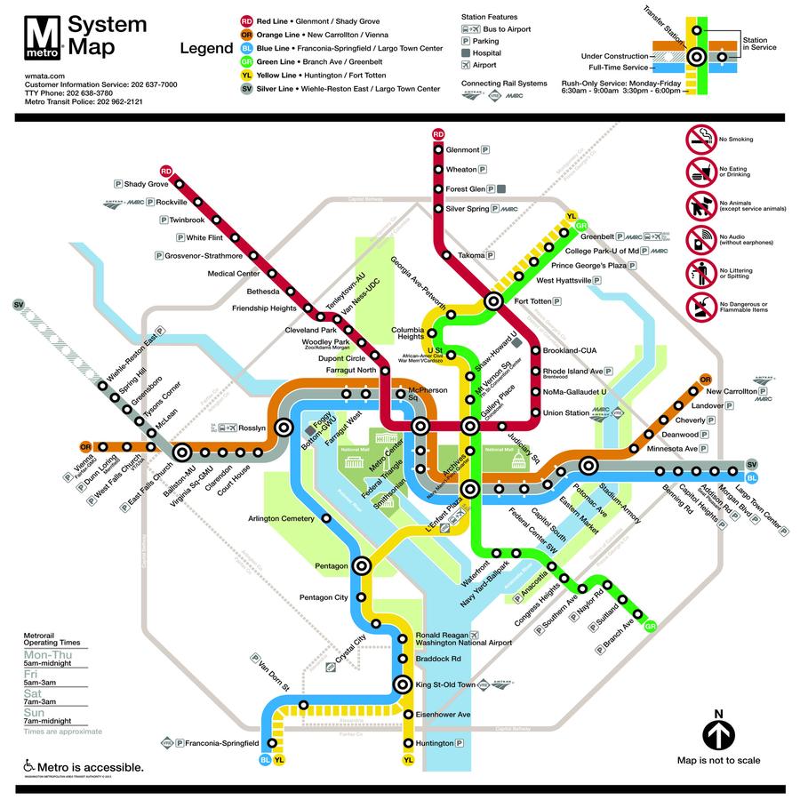 DC Metro Subway Map Puzzle - BFF Here