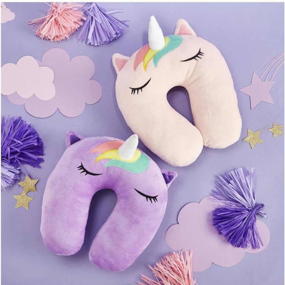 Unicorn Plush Travel Pillow-- Choice of Color - BFF Here