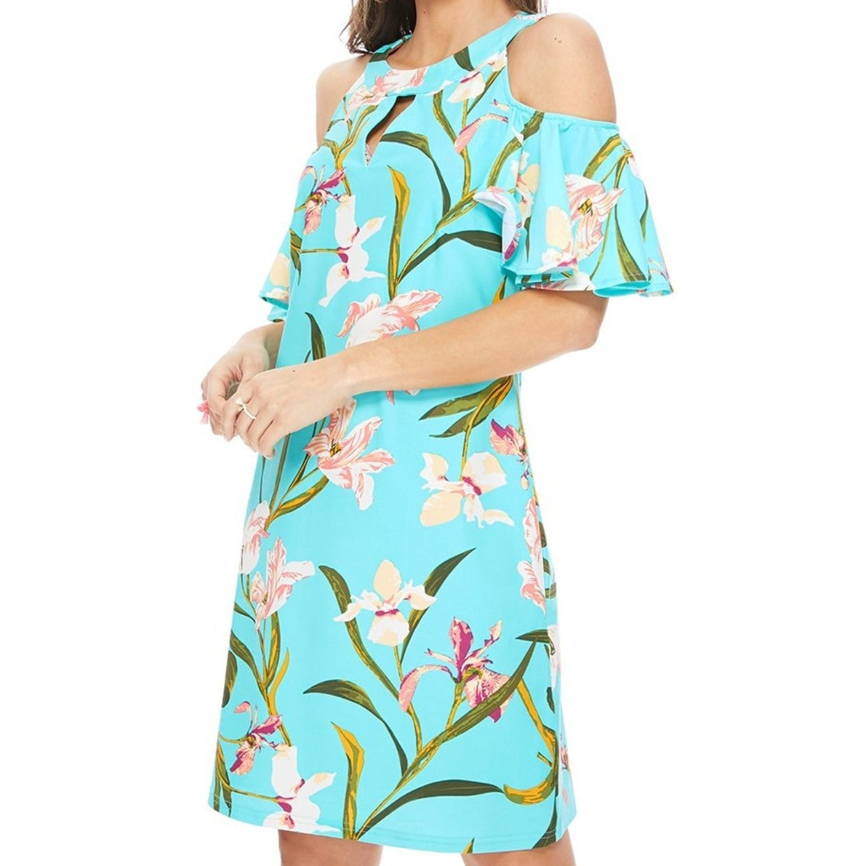 Zoe Cold Shoulder Dress - BFF Here