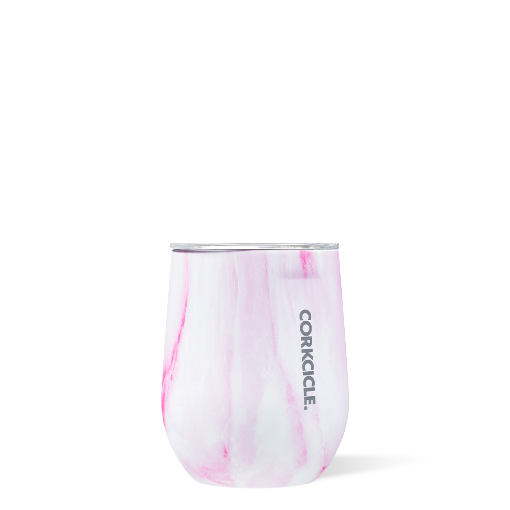 12oz Stemless By Corkcicle -- Pink Marble - BFF Here