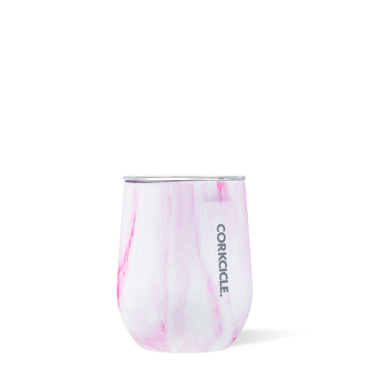 12oz Stemless By Corkcicle -- Pink Marble - BFF Here