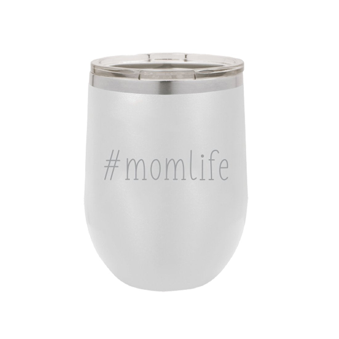 #Momlife White Tumbler - BFF Here