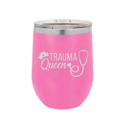 Trauma Queen Pink Tumbler - BFF Here