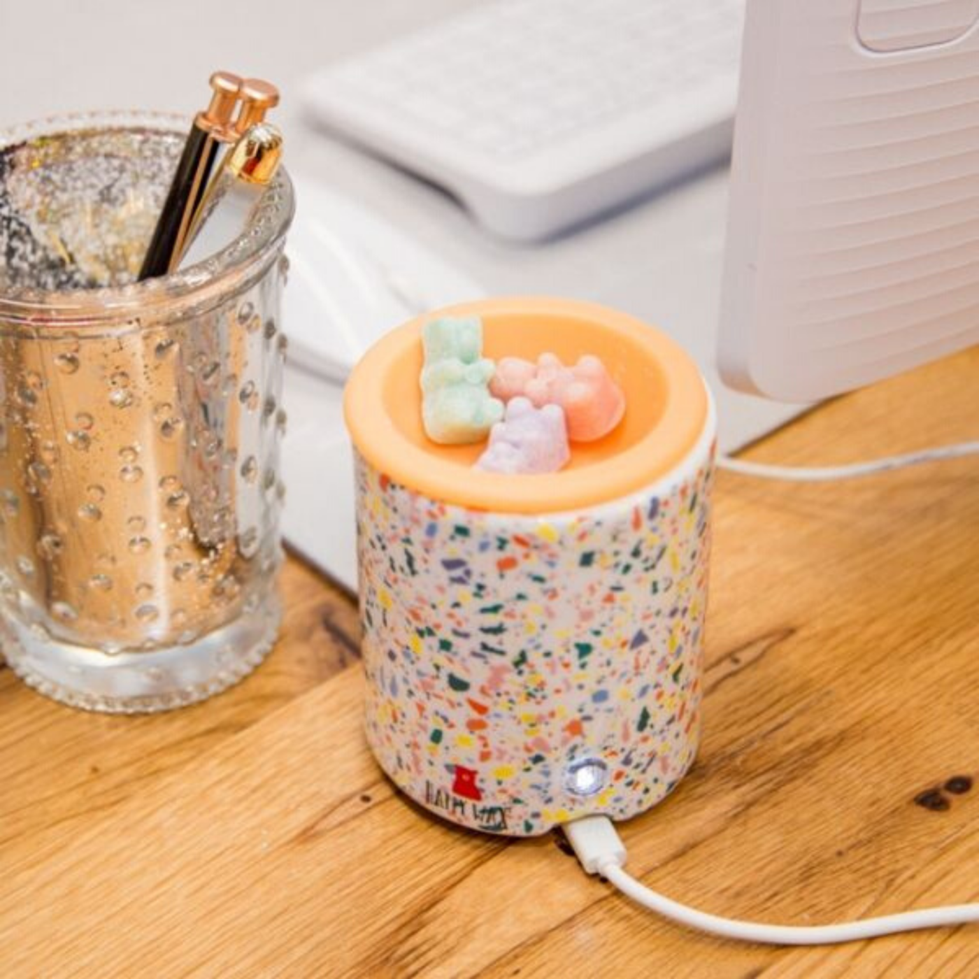 Happy Wax USB Warmer  -- Terrazzo - BFF Here