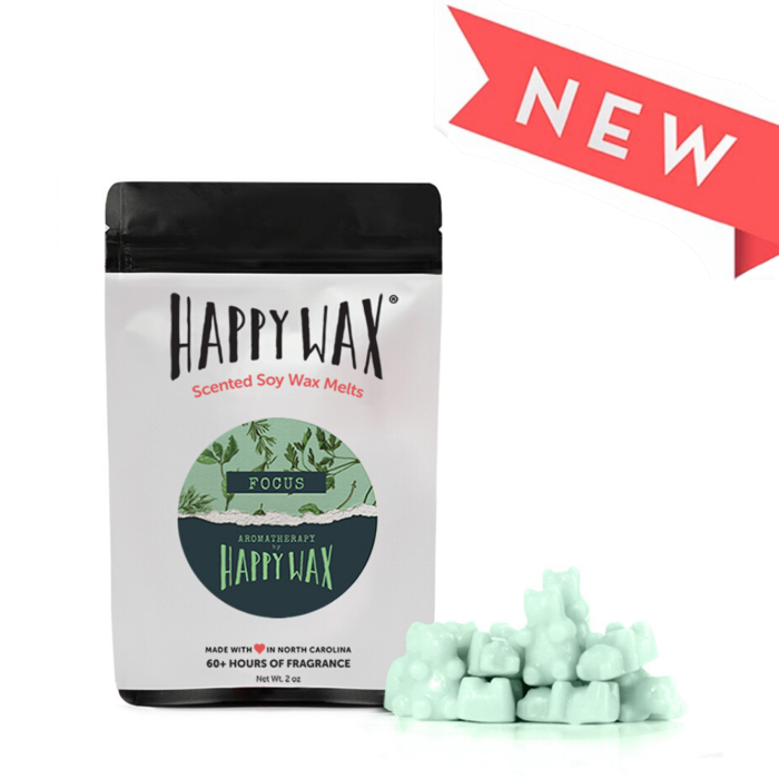 Happy Wax Soy Melts --  Aromatherapy "Focus" - BFF Here