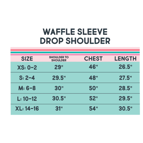 Waffle Sleeve (Charcoal/White) - Long Sleeve / Crew Neck - BFF Here