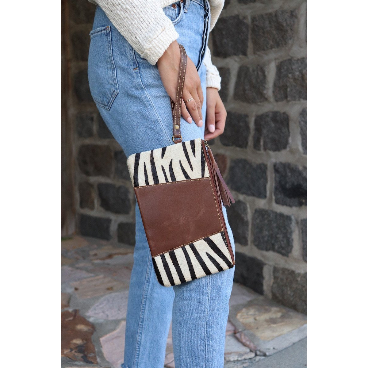 Zebra Wristlet - BFF Here