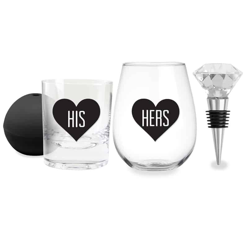 His and Hers -- Whiskey & Wine Set - BFF Here