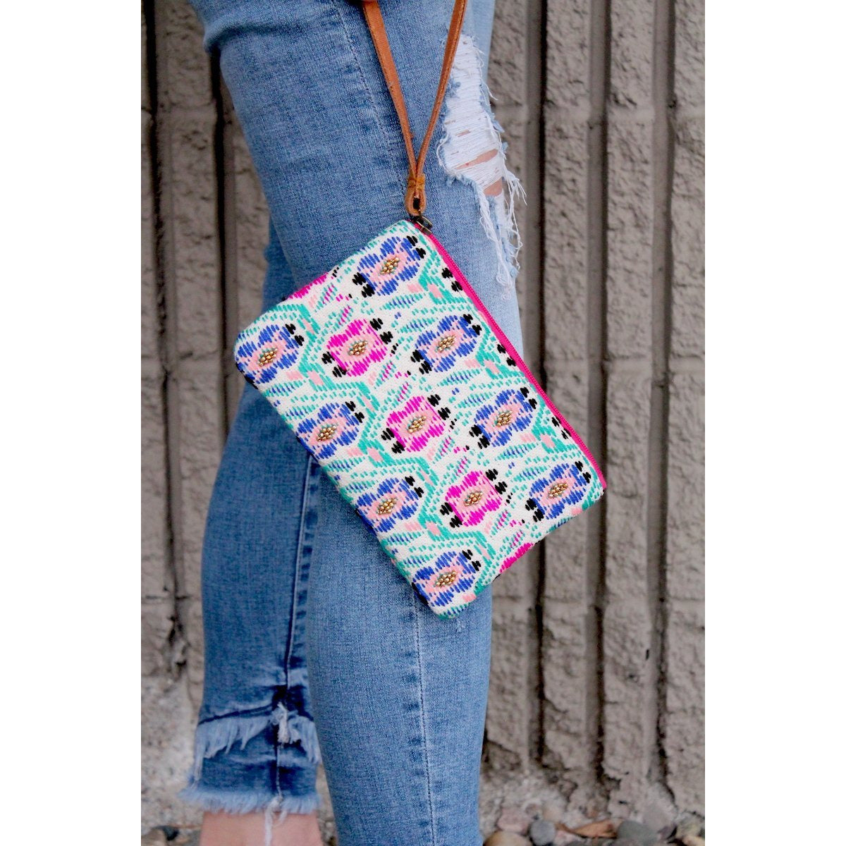 Colorful Beaded Wristlet - BFF Here