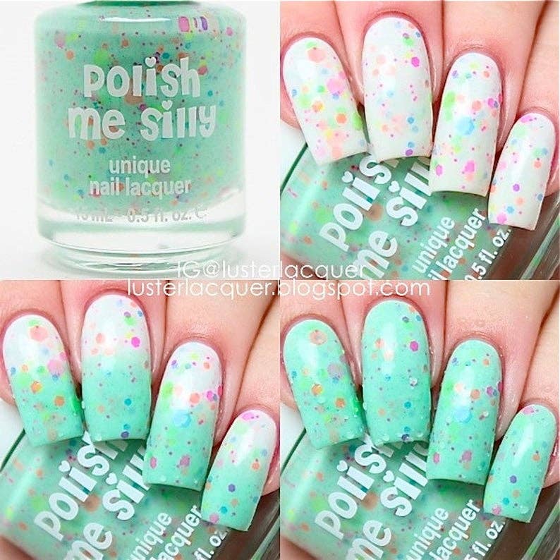 Minty Madness -- Thermal Color Nail Polish - BFF Here