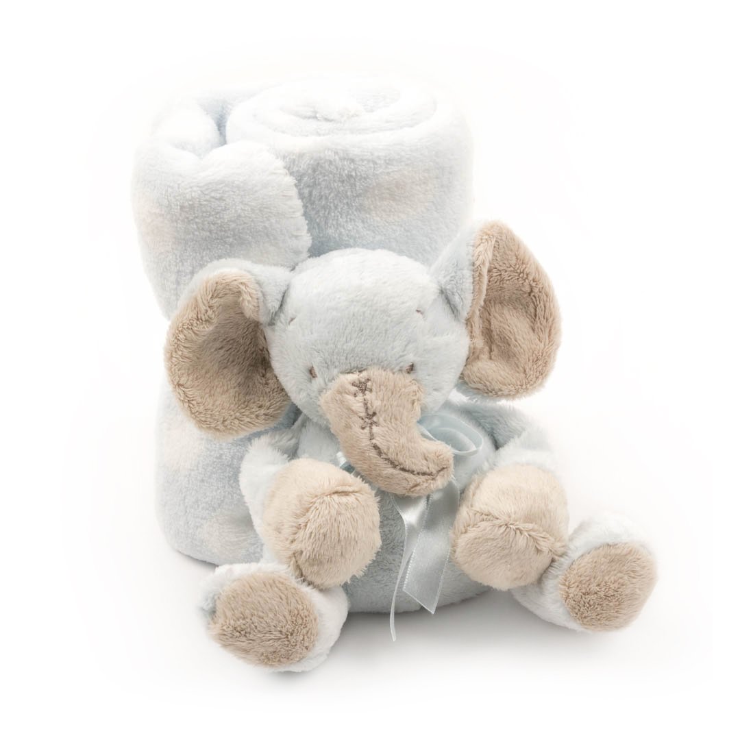 Blue Elephant Plush Blanket - BFF Here
