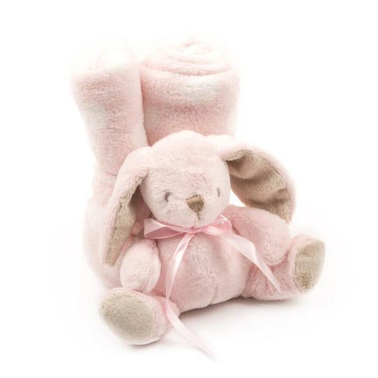 Pink Bunny Plush Blanket - BFF Here