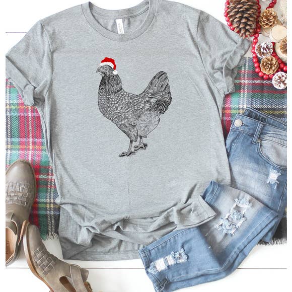 Chicken Santa T-Shirt -- Choice of Size - BFF Here