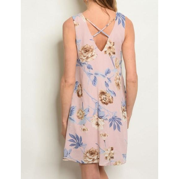 Floral V-Neck Dress - BFF Here