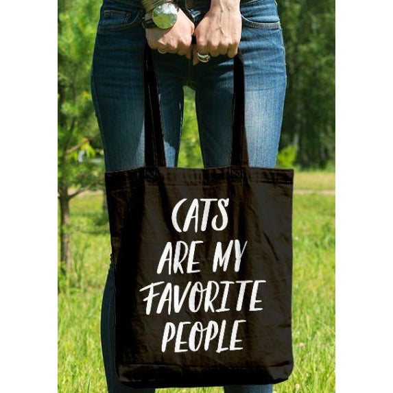 Cats Are My Favorite People Tote - BFF Here