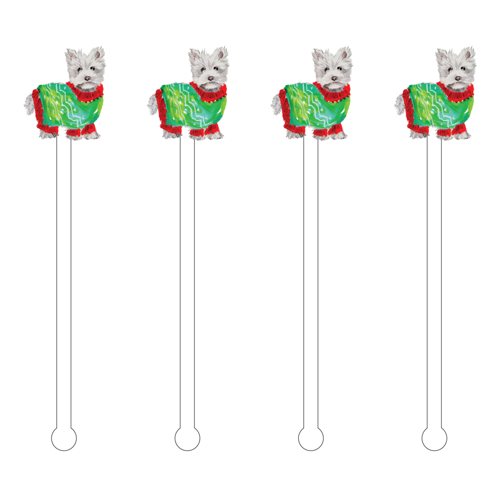 Holiday Dog Stir Sticks -- Choice of Breed - BFF Here