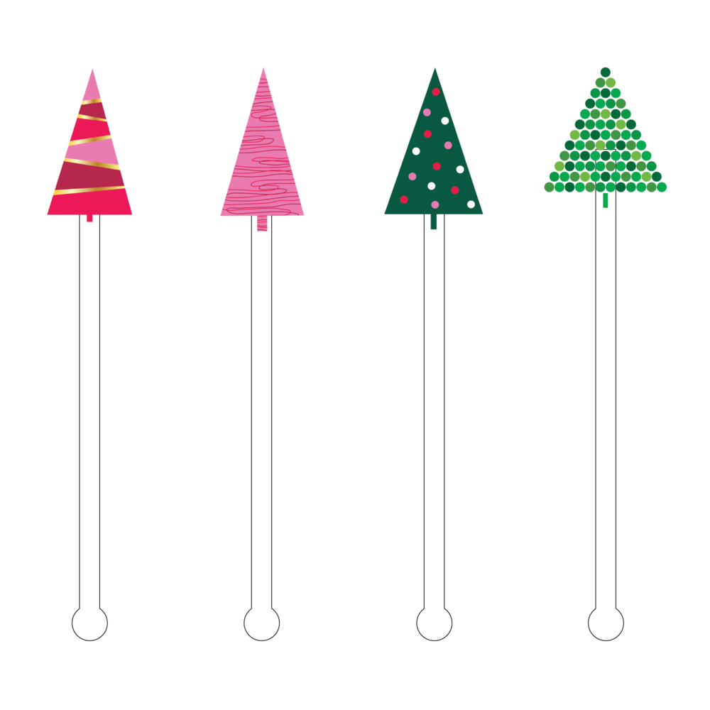 Christmas Stir Sticks -- Choice of Style - BFF Here
