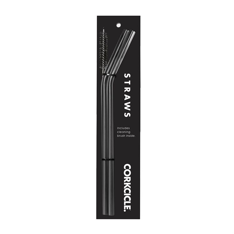 Gunmetal Straw Set of 2 By Corkcicle - BFF Here