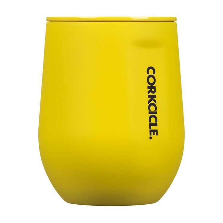 12oz Stemless By Corkcicle  -- Neon Yellow - BFF Here