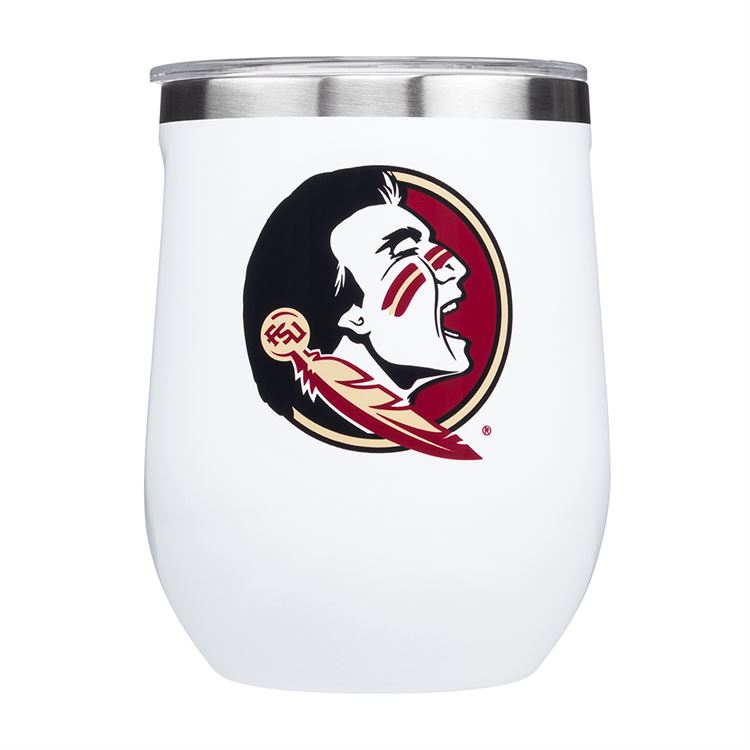 12oz Stemless By Corkcicle  -- Florida State University - BFF Here