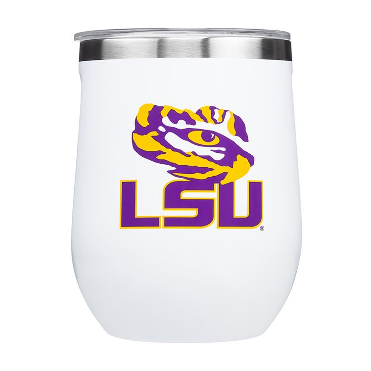 12oz Stemless By Corkcicle  -- Louisiana State University - BFF Here