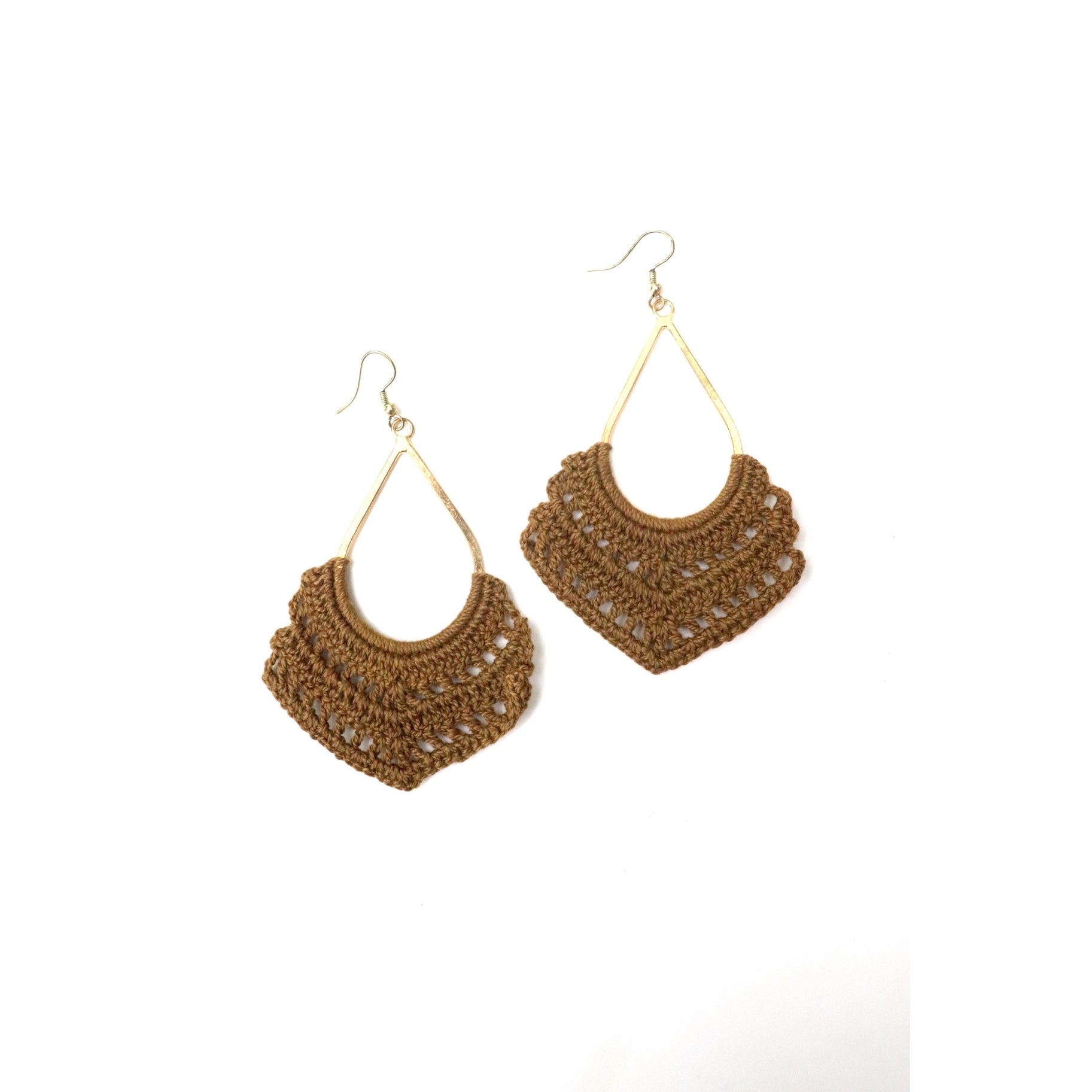 Crochet Dangle Earrings -- Choice of Color - BFF Here