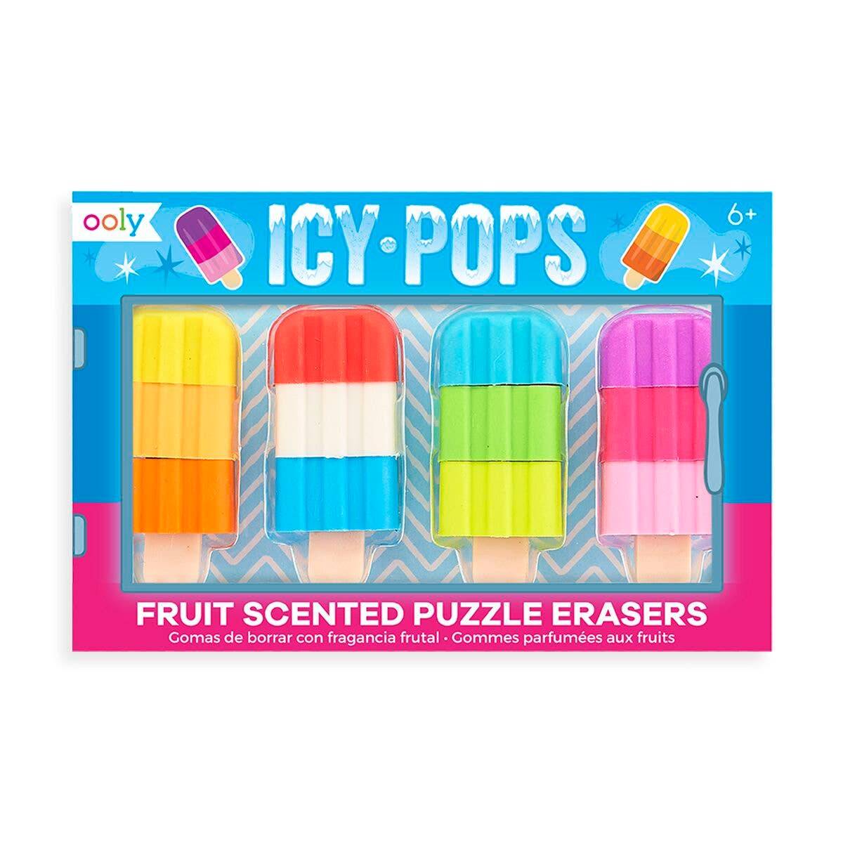 Icy Pop Scented Puzzle Erasers - BFF Here